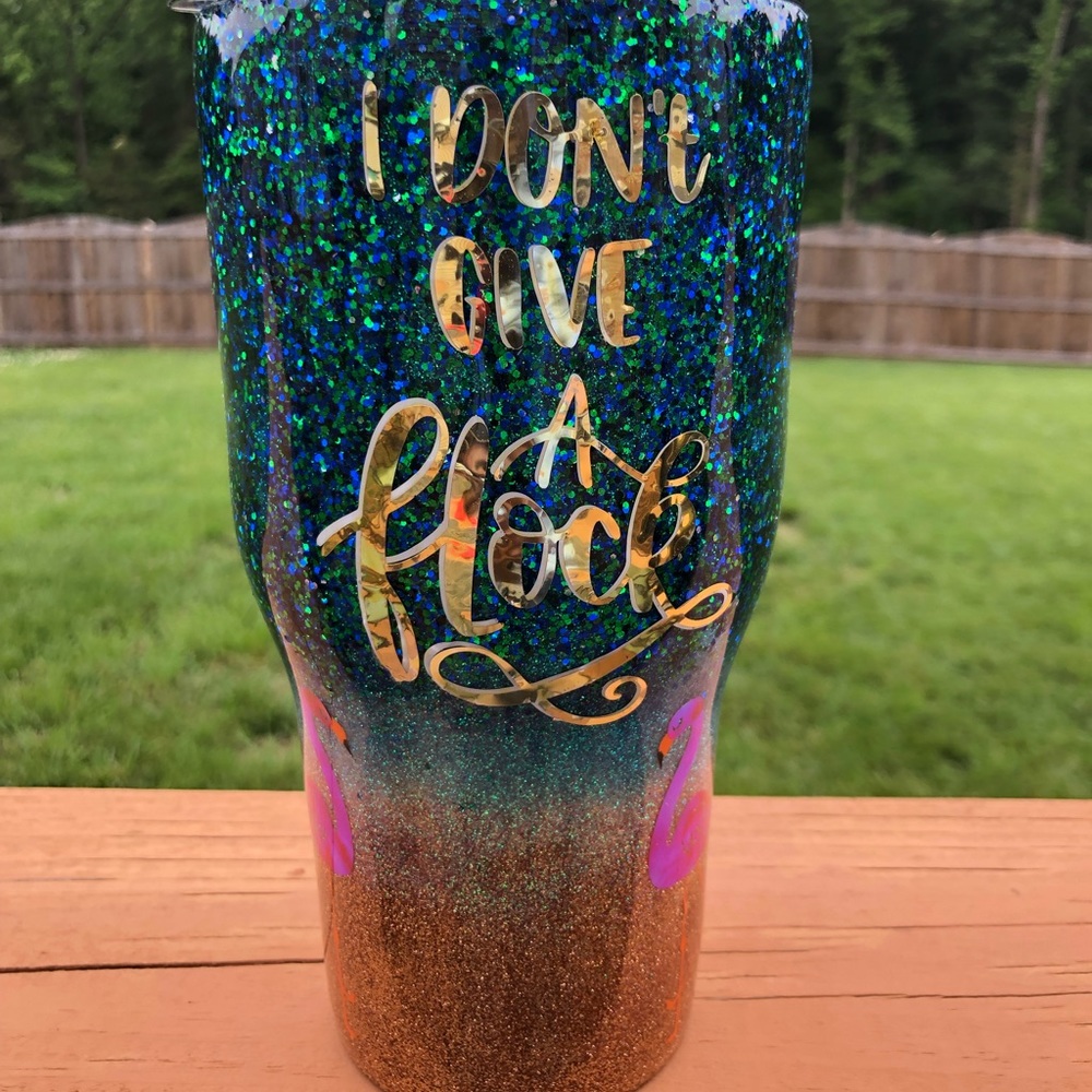 Glitter tumbler